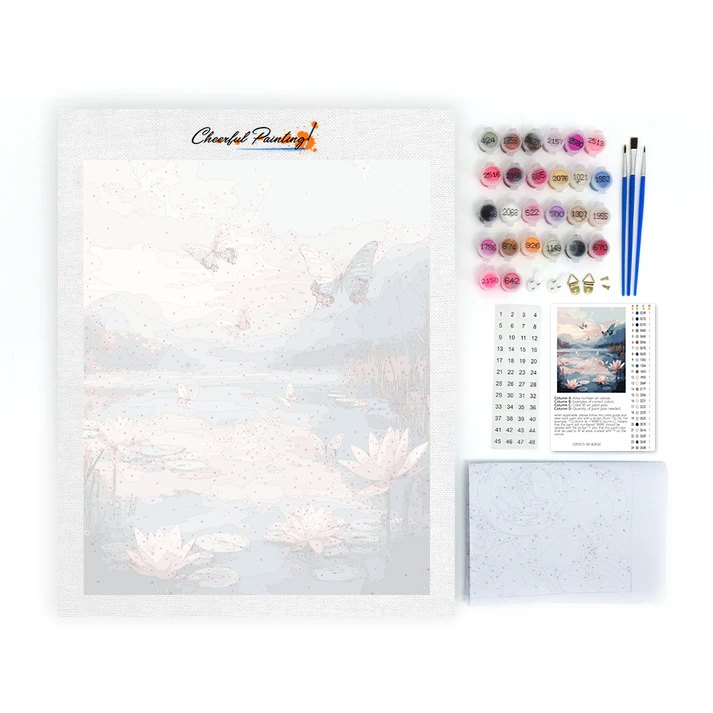 Sueños de Lirios y Alas de Mariposa - Pintar por Números