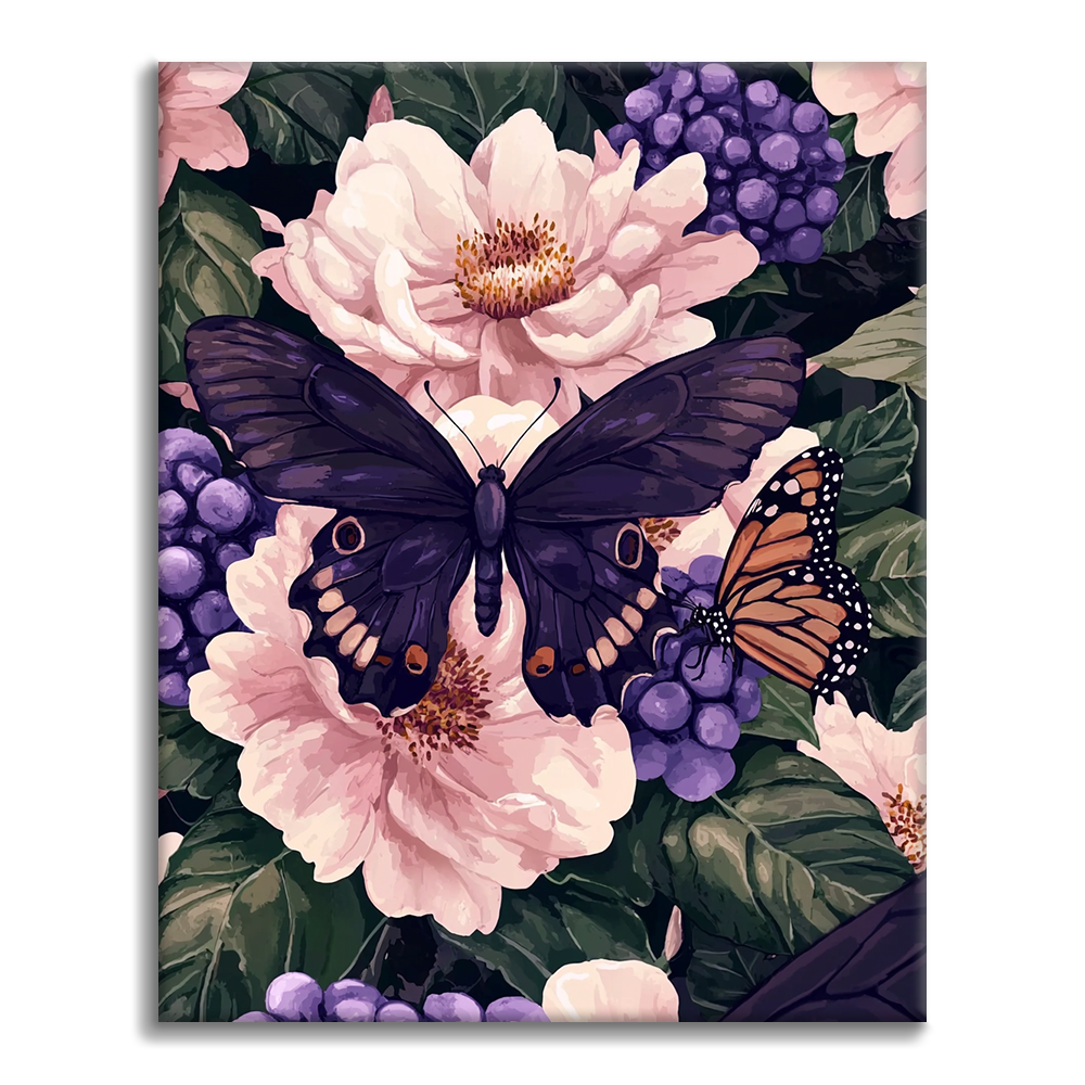 Nocturno Púrpura del Monarca - Pintar por Números