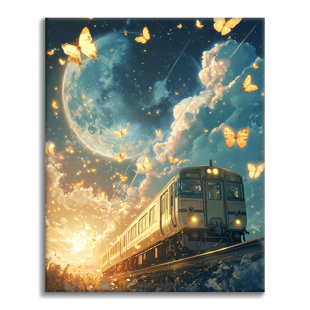 Expreso de Luz de Luna - Pintar por Números