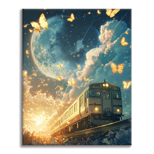 Expreso de Luz de Luna - Pintar por Números