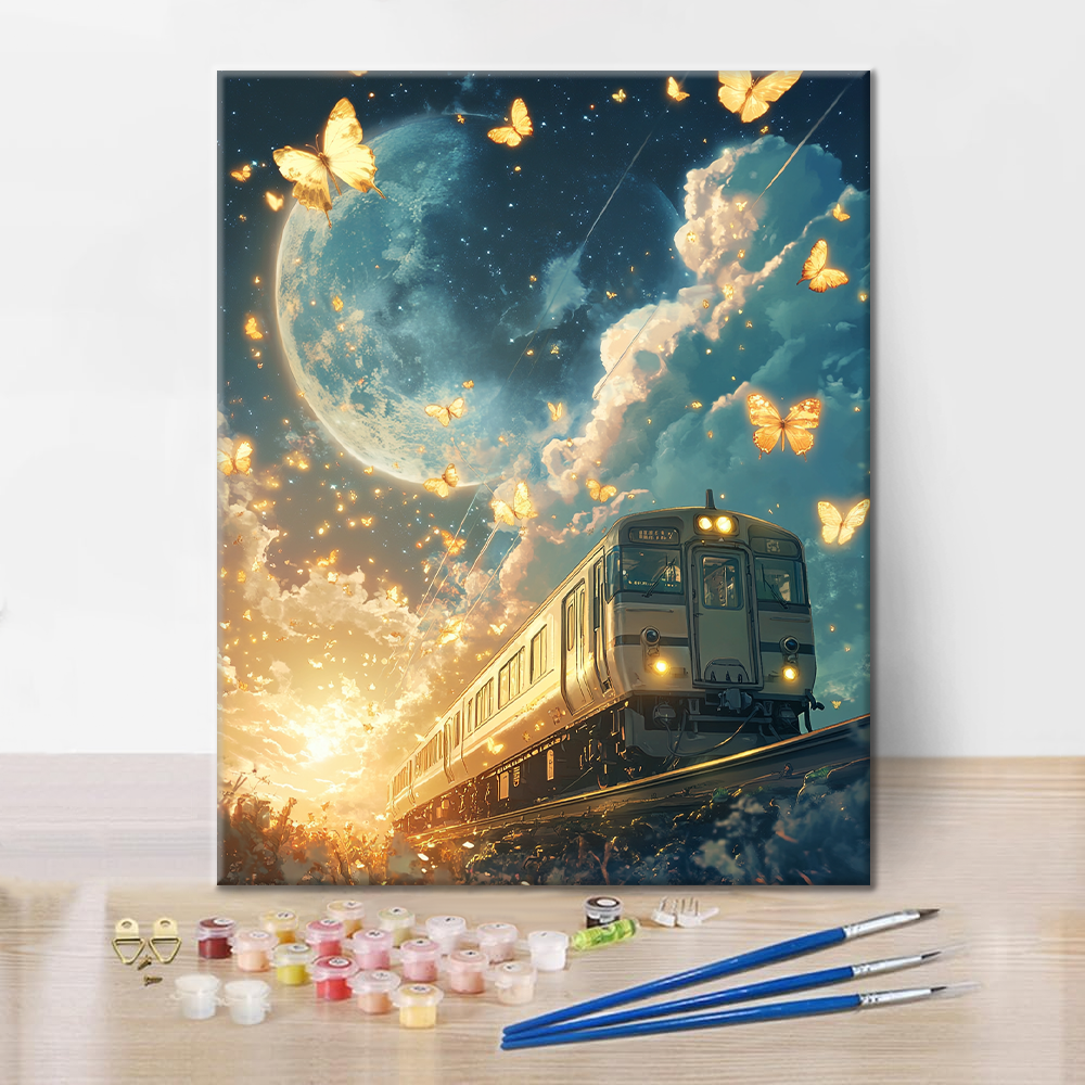 Expreso de Luz de Luna - Pintar por Números