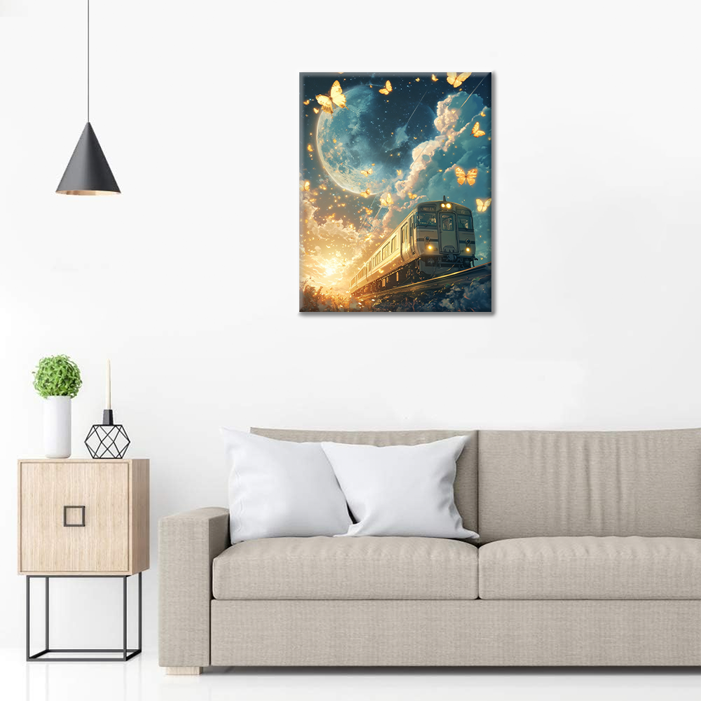 Expreso de Luz de Luna - Pintar por Números