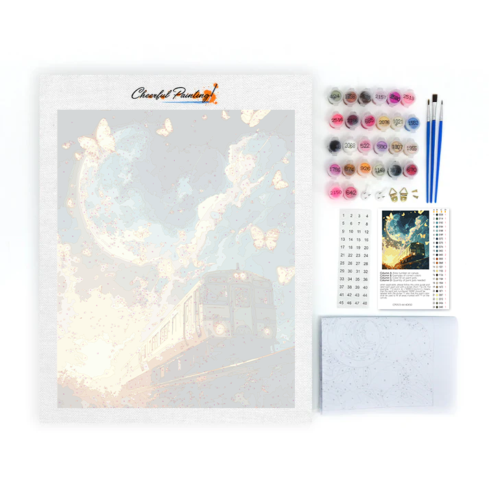 Expreso de Luz de Luna - Pintar por Números