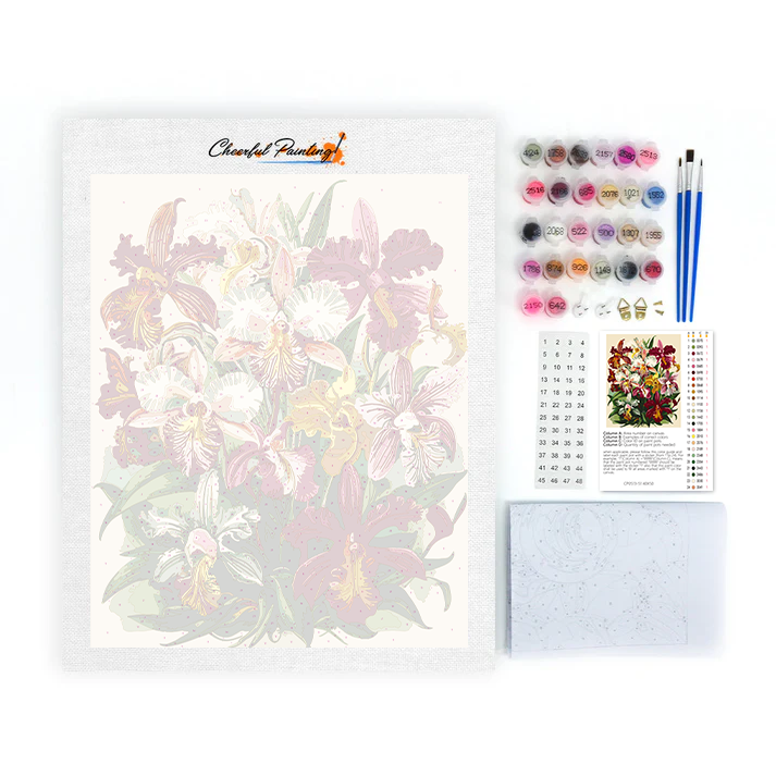 Orquídeas Reales - Pintar por Números