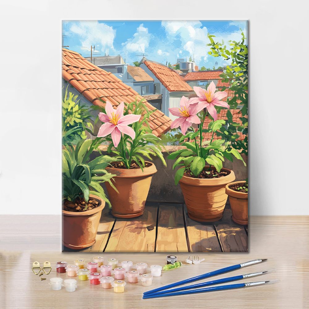 Techo de Pétalos - Pintar por Números