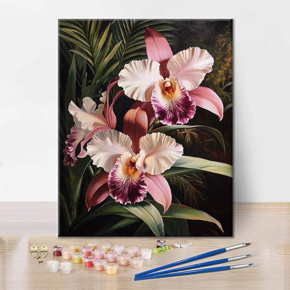 Orquídea Rosa - Pintar por Números