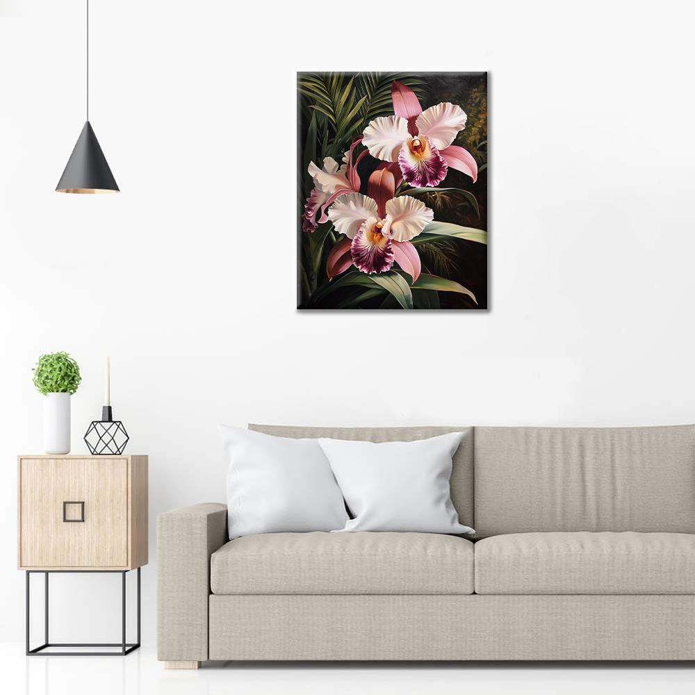 Orquídea Rosa - Pintar por Números