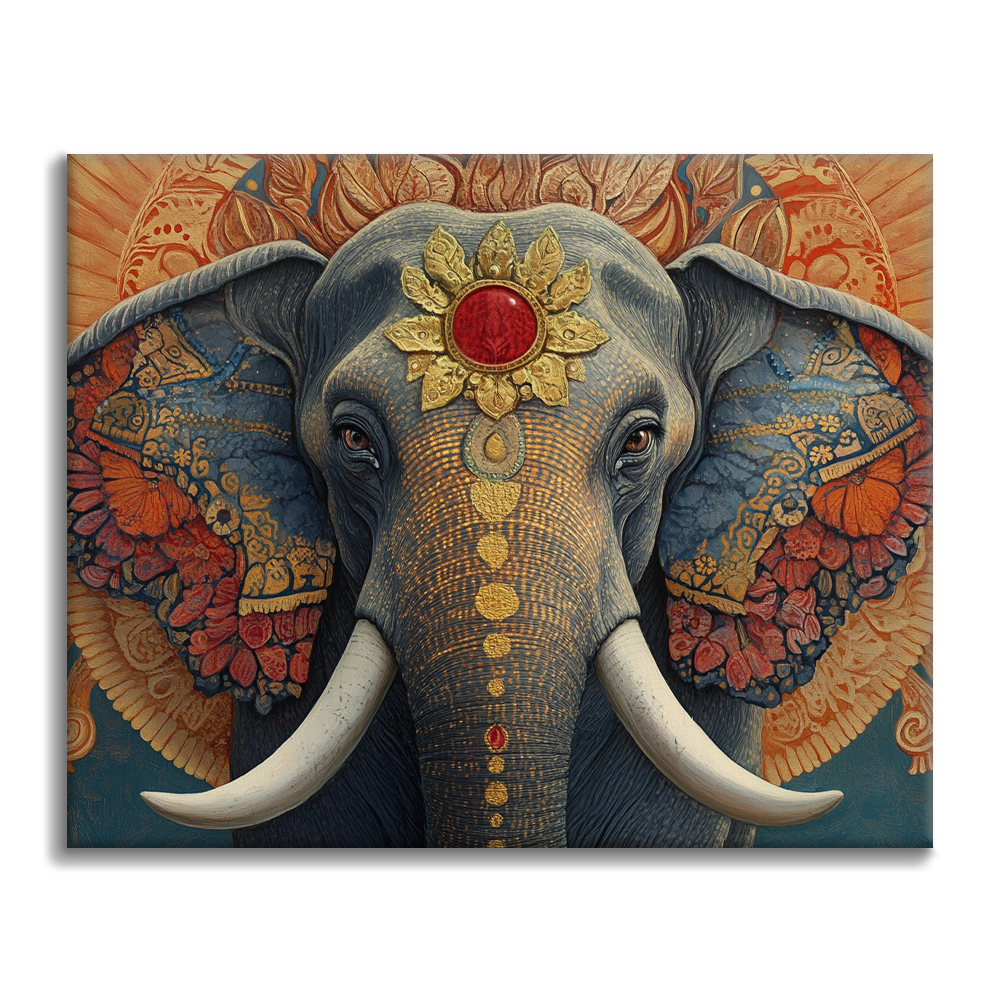 Elefante Sagrado - Pintar por Números