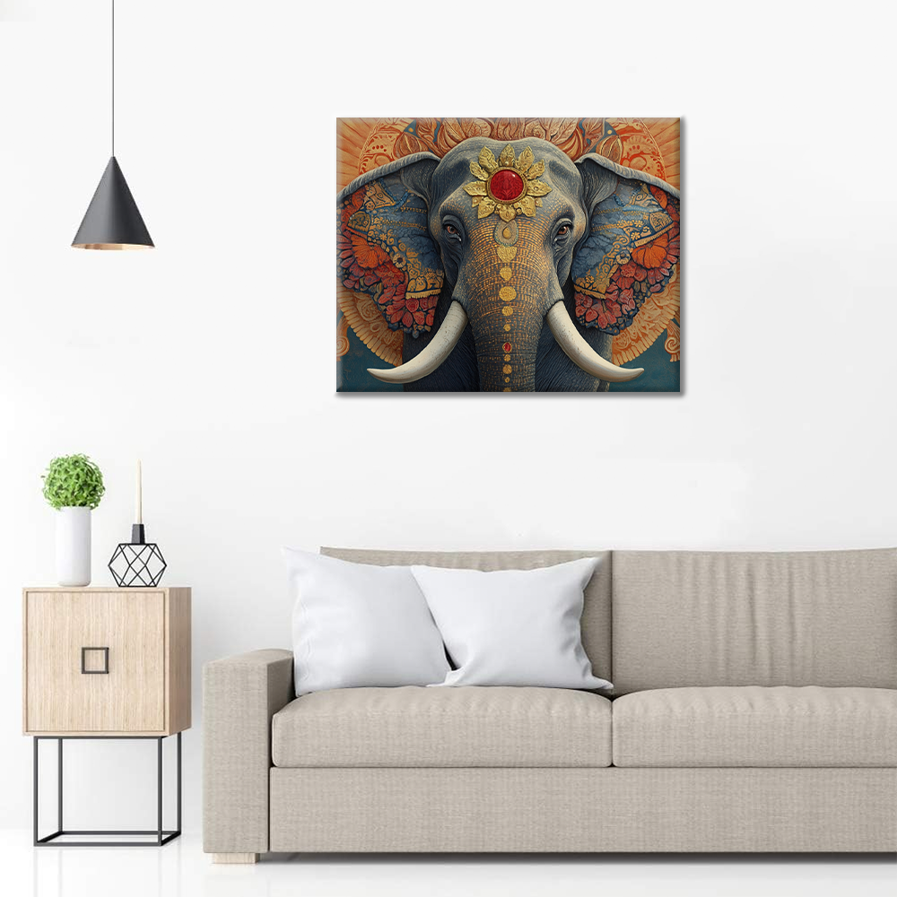 Elefante Sagrado - Pintar por Números