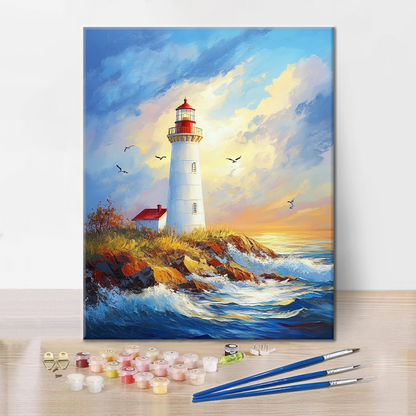 Faro Marino - Pintar por Números