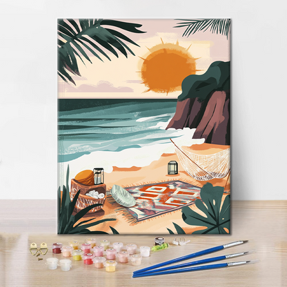 Playa Secreta - Pintar por Números