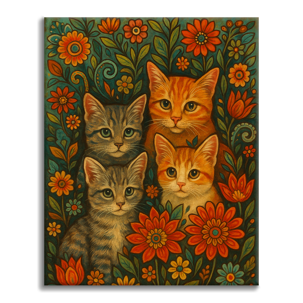 Gatos Bohemios - Pintar por Números