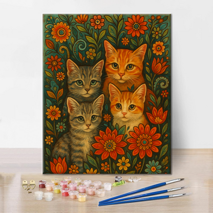 Gatos Bohemios - Pintar por Números