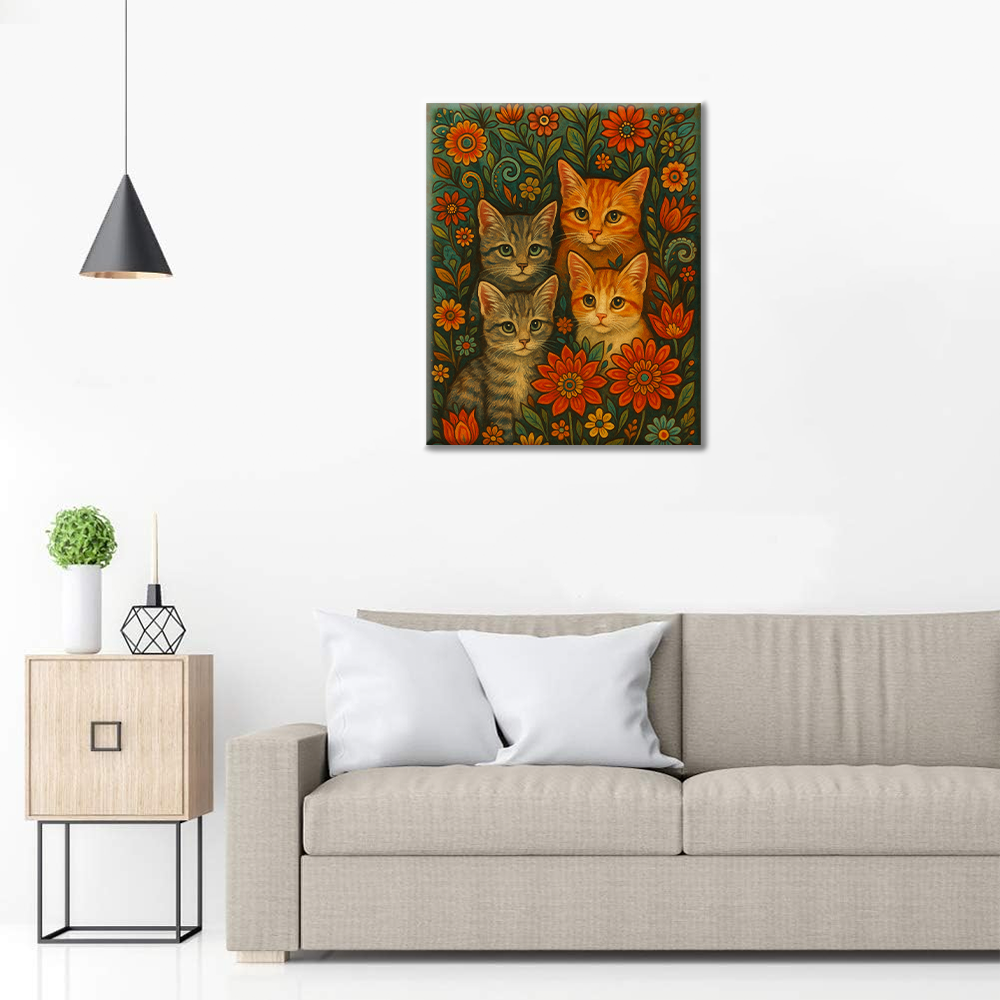 Gatos Bohemios - Pintar por Números