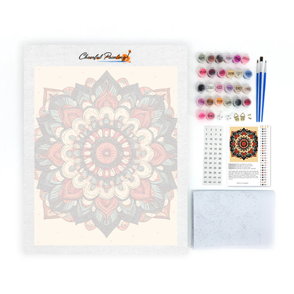 Mandala Radiante - Pintar por Números