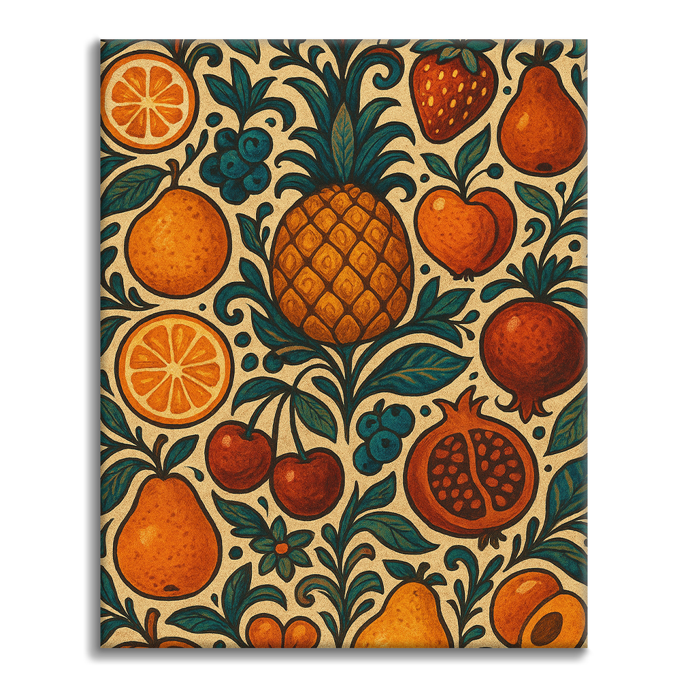Frutas Bohemias - Pintar por Números