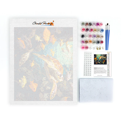 Tortugas y Peces - Pintar por Números