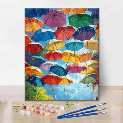 Paraguas - Pintar por Números