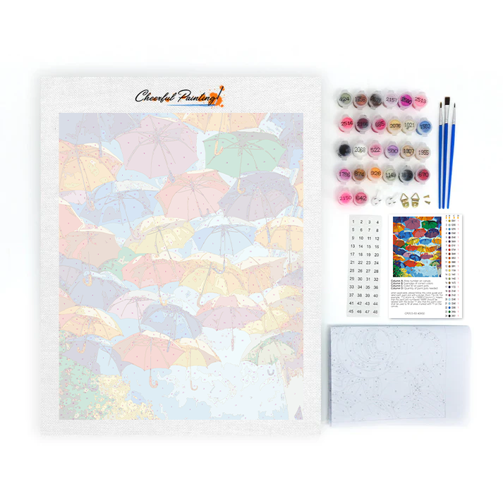 Paraguas - Pintar por Números