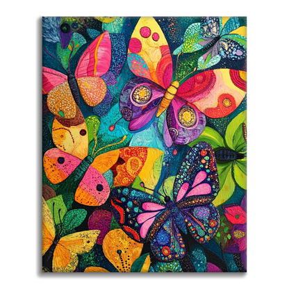Mariposas Vibrantes - Pintar por Números