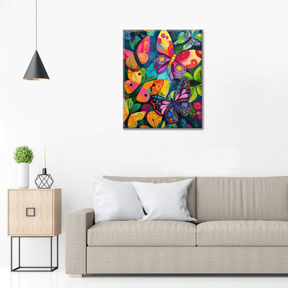 Mariposas Vibrantes - Pintar por Números