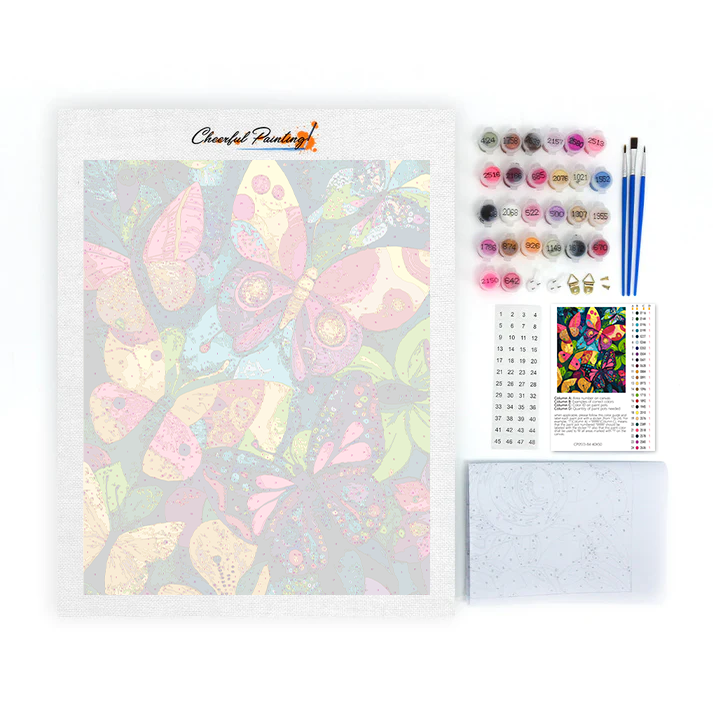 Mariposas Vibrantes - Pintar por Números