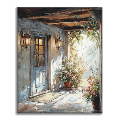 Porche Acogedor - Pintar por Números
