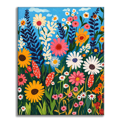Flores Silvestres - Pintar por Números