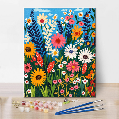 Flores Silvestres - Pintar por Números