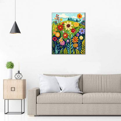 Flores Silvestres en la Naturaleza - Pintar por Números