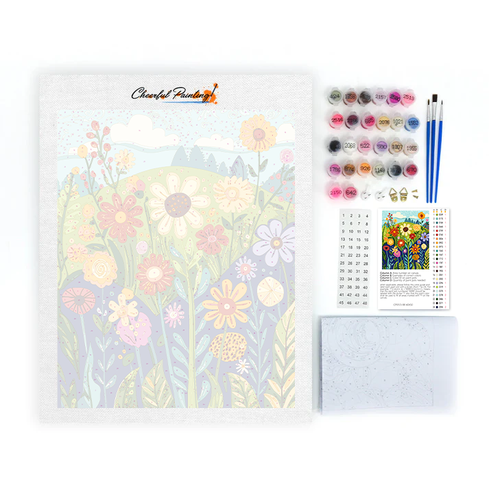 Flores Silvestres en la Naturaleza - Pintar por Números