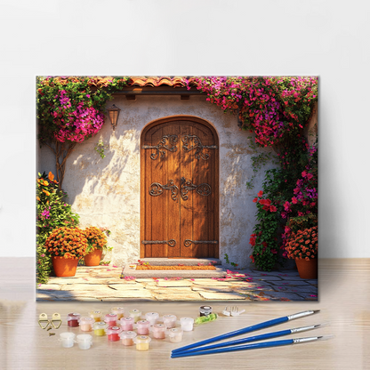 Puerta de Madera - Pintar por Números