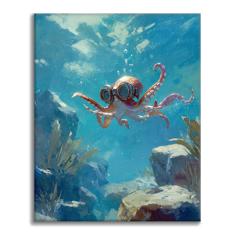 Pulpo aventurero - Pintar por números