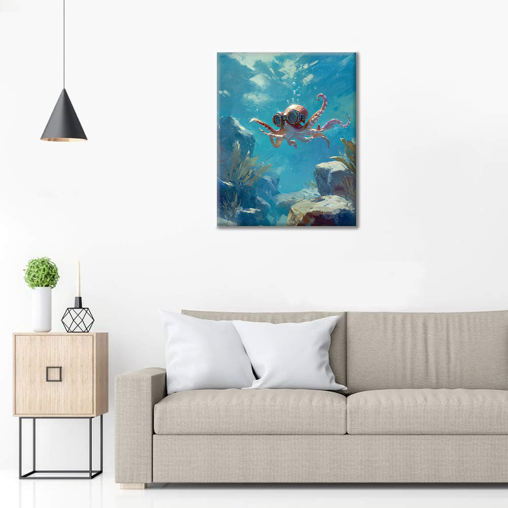 Pulpo aventurero - Pintar por números
