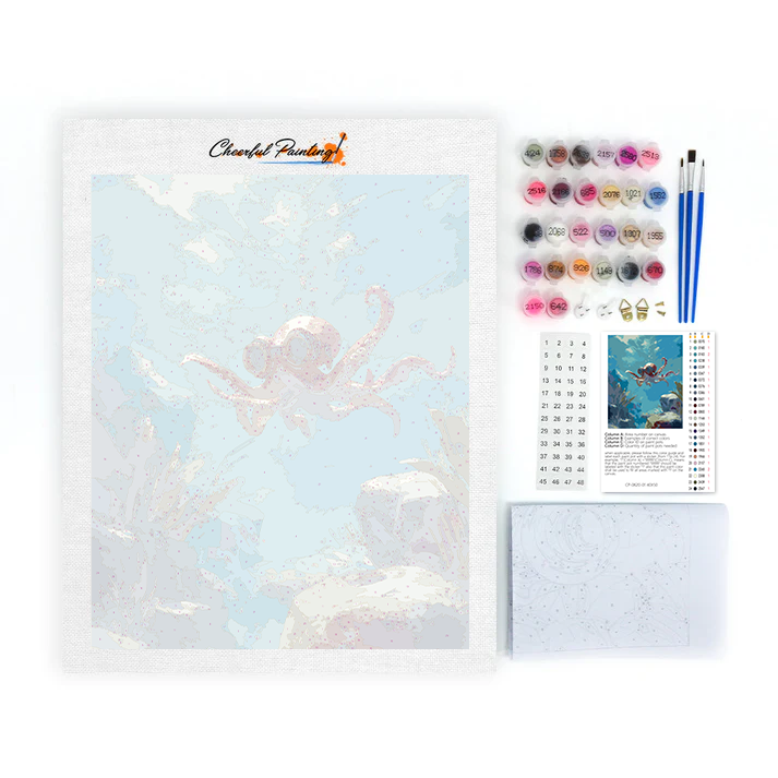 Pulpo aventurero - Pintar por números