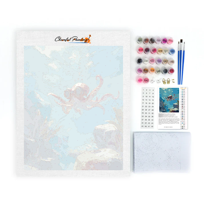 Pulpo aventurero - Pintar por números