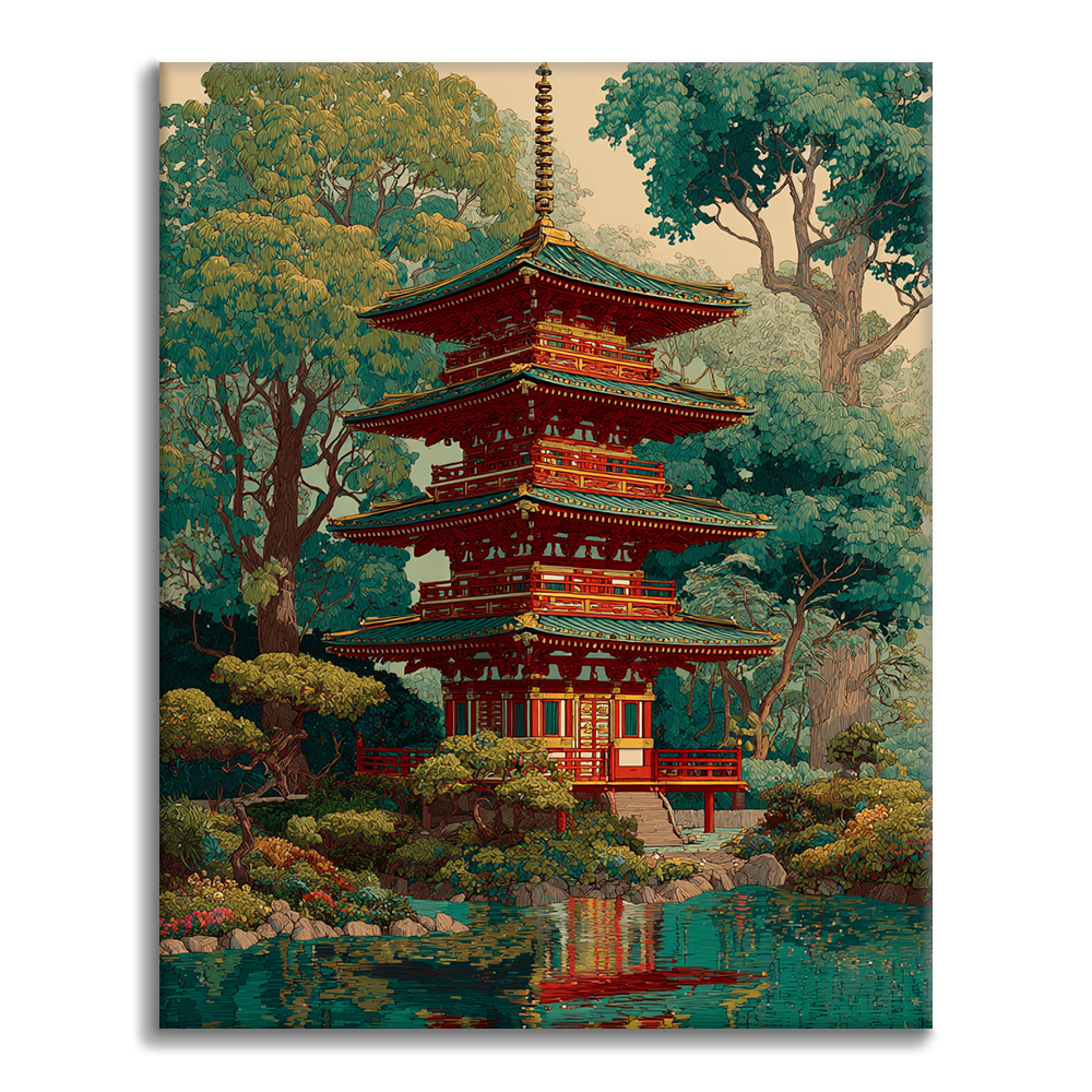 Reflejo en la Puerta de Chidori - Pintar por números