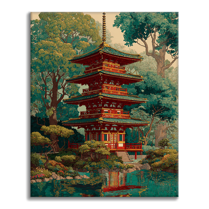 Reflejo en la Puerta de Chidori - Pintar por números
