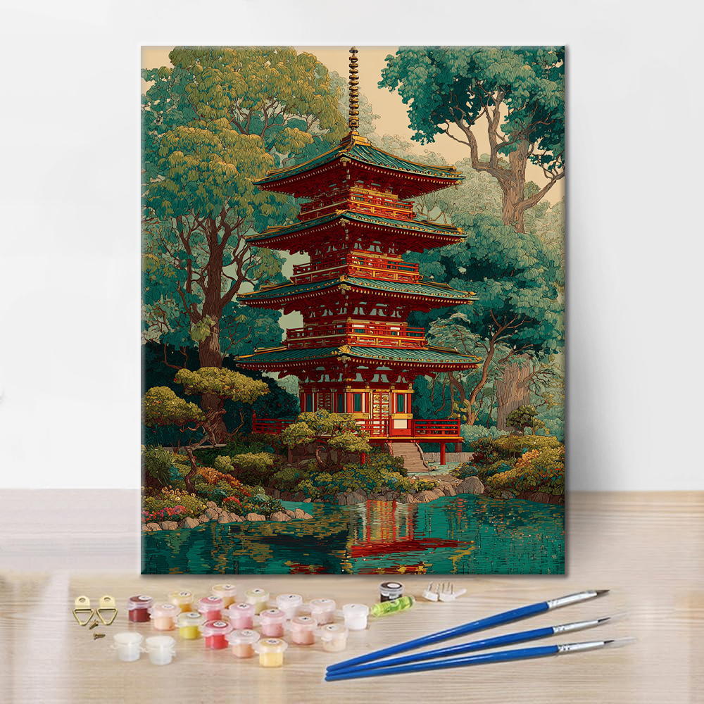 Reflejo en la Puerta de Chidori - Pintar por números
