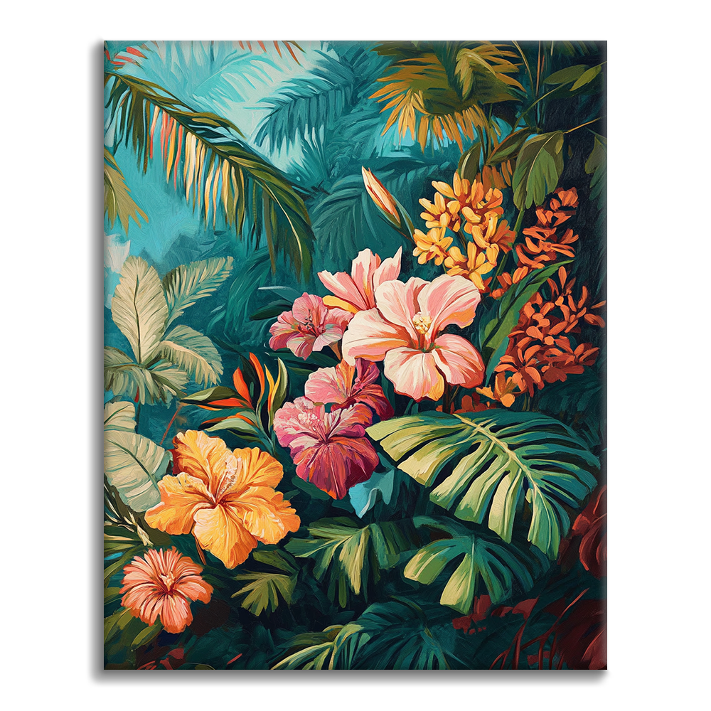 Floración tropical - Pintar por números