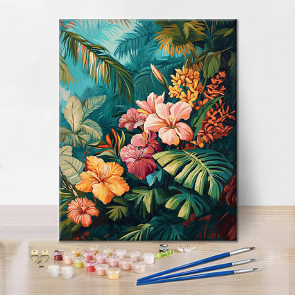 Floración tropical - Pintar por números
