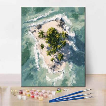 Isla Tropical - Pintar por números