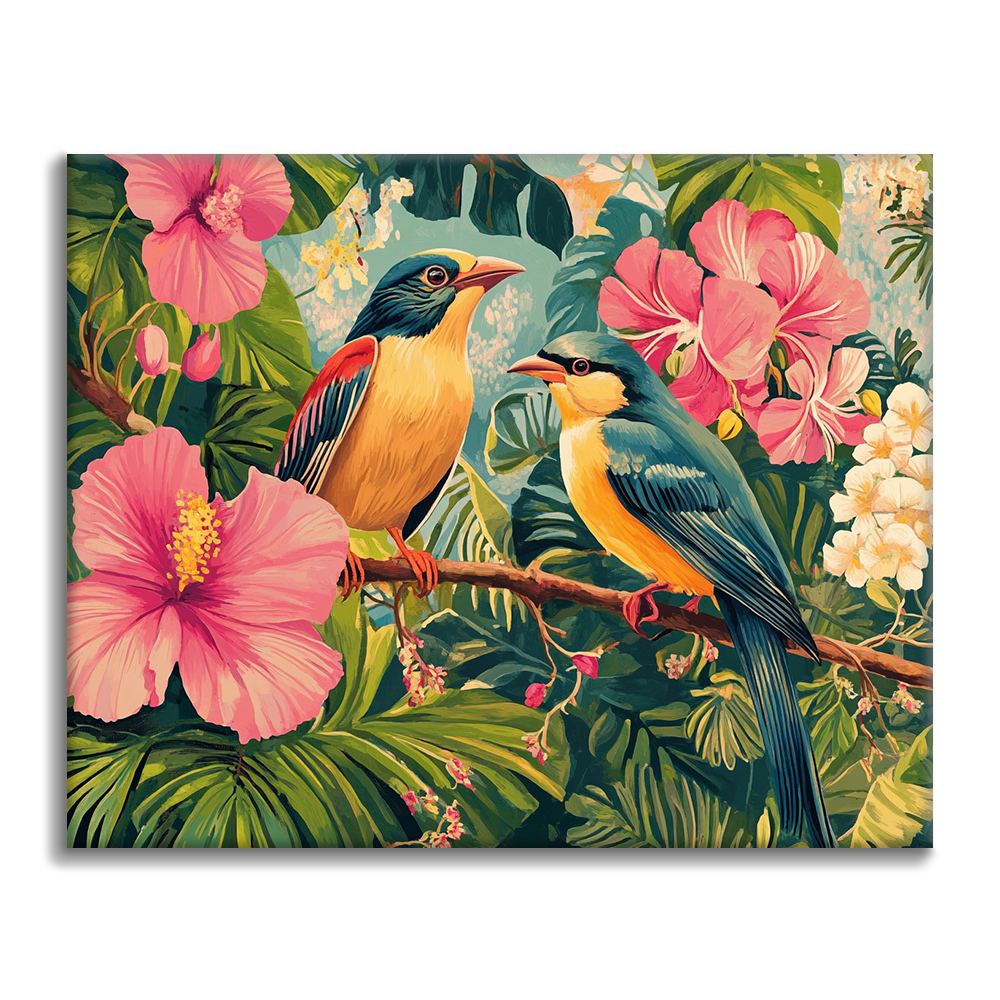 Paraíso tropical - Pintar por números