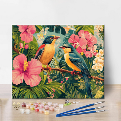 Paraíso tropical - Pintar por números