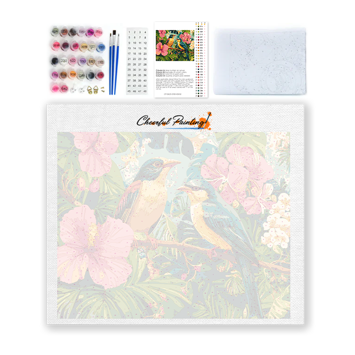 Paraíso tropical - Pintar por números