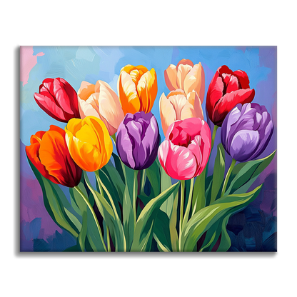 Tulipanes - Pintar por números