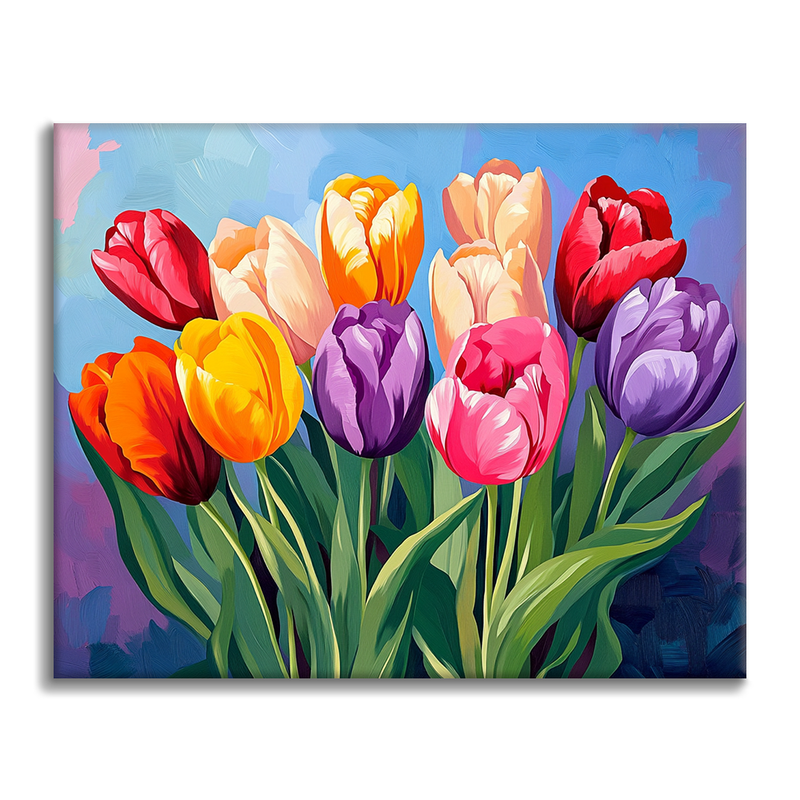 Tulipanes - Pintar por números