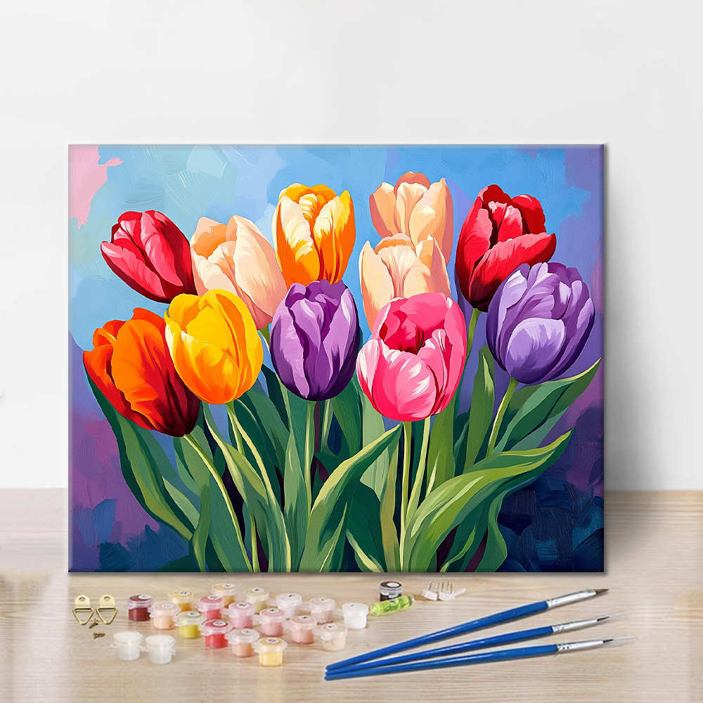 Tulipanes - Pintar por números