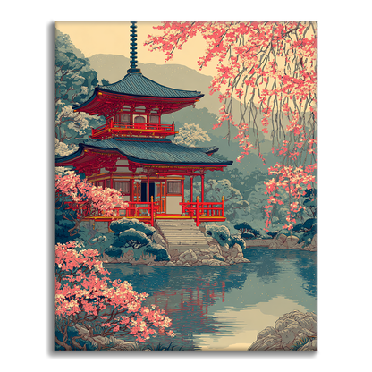 Puerta del Santuario Chidori - Pintar por números
