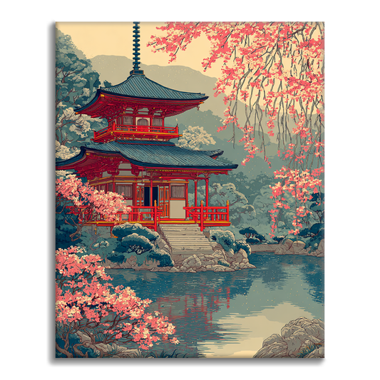 Puerta del Santuario Chidori - Pintar por números